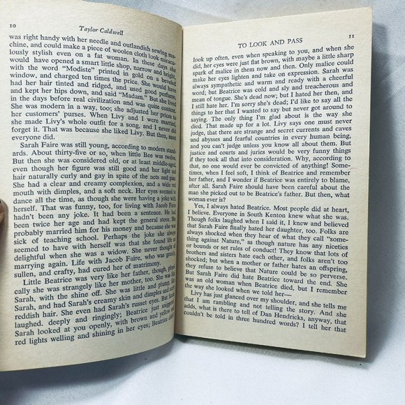 To Look And Pass Taylor Caldwell, First Time Paperback Vintage Book - Picture 8 of 8